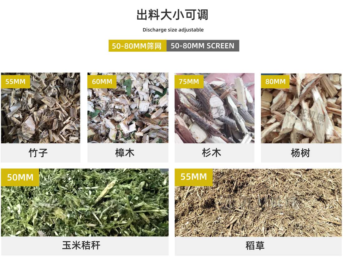 生物質(zhì)綜合破碎機出料大小可調